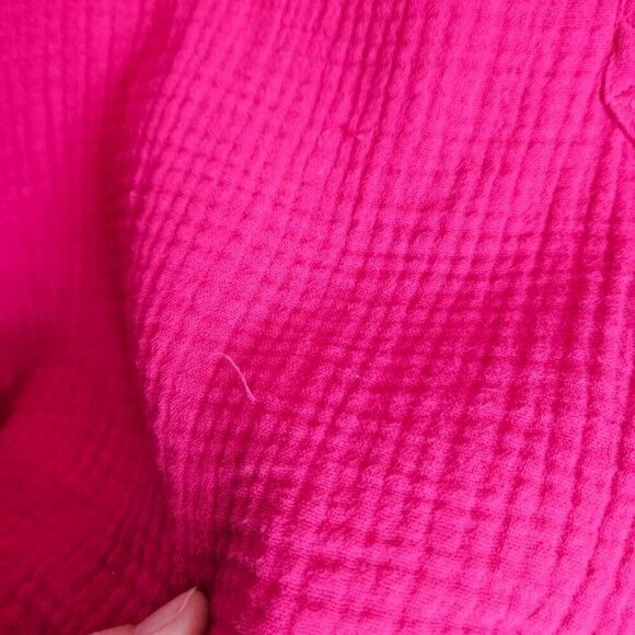 Soft Surroundings Womens Pink‎ Long Sleeve Buttoned Tunic Top S 100% Cotton - Picture 6 of 15